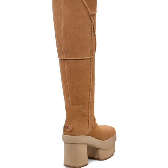 UGG Tan Platform Knee-High Boots - Picture 3 of 7